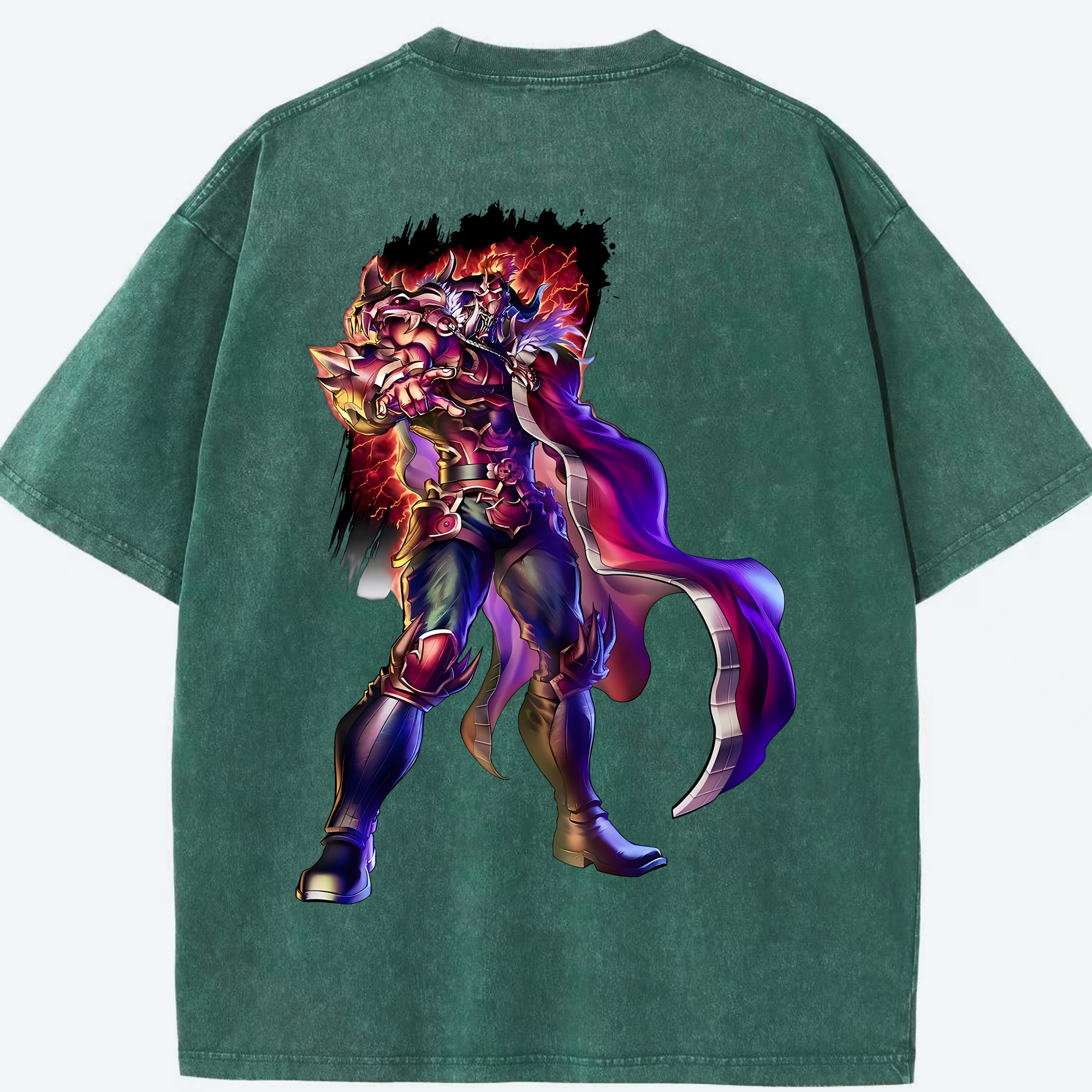 （画像用） 北斗の拳 Fist of the North Star 綿100% ヴィンテージ風 半袖Tシャツ（背面プリント）